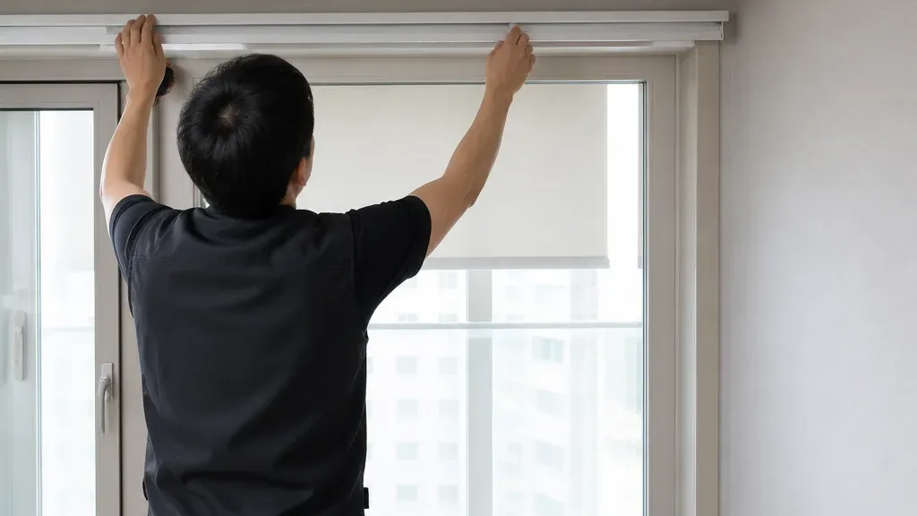 방염블라인드가 필요할 때의 창가 모습
