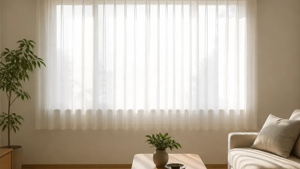 커튼봉 설치가 필요한 창가 예시