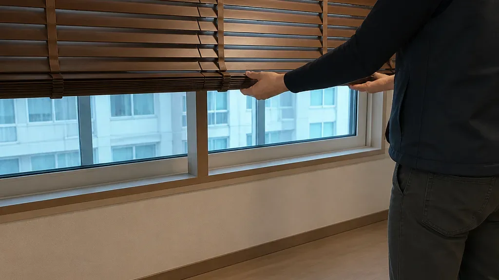 우드블라인드가 필요한 창가 예시