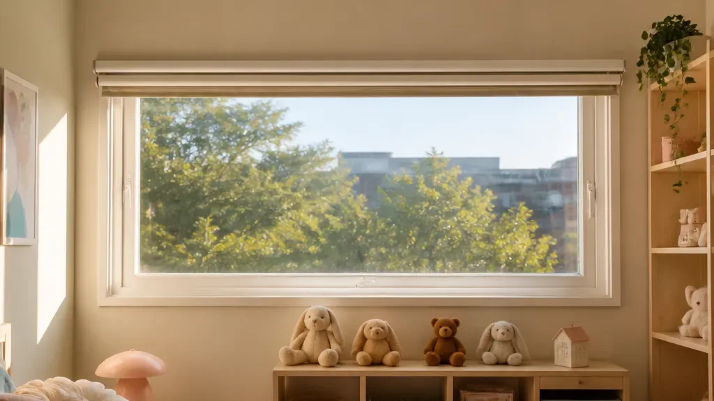 전동블라인드가 필요한 창가 예시