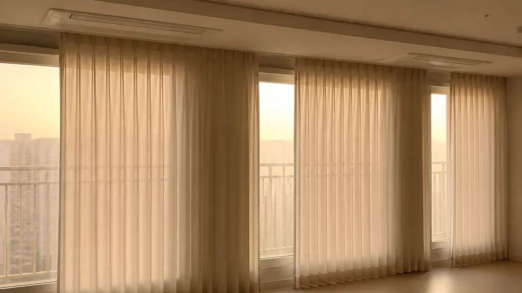 안방커튼이 필요한 창가 예시