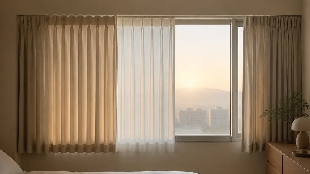 안방커튼이 필요한 창가 예시