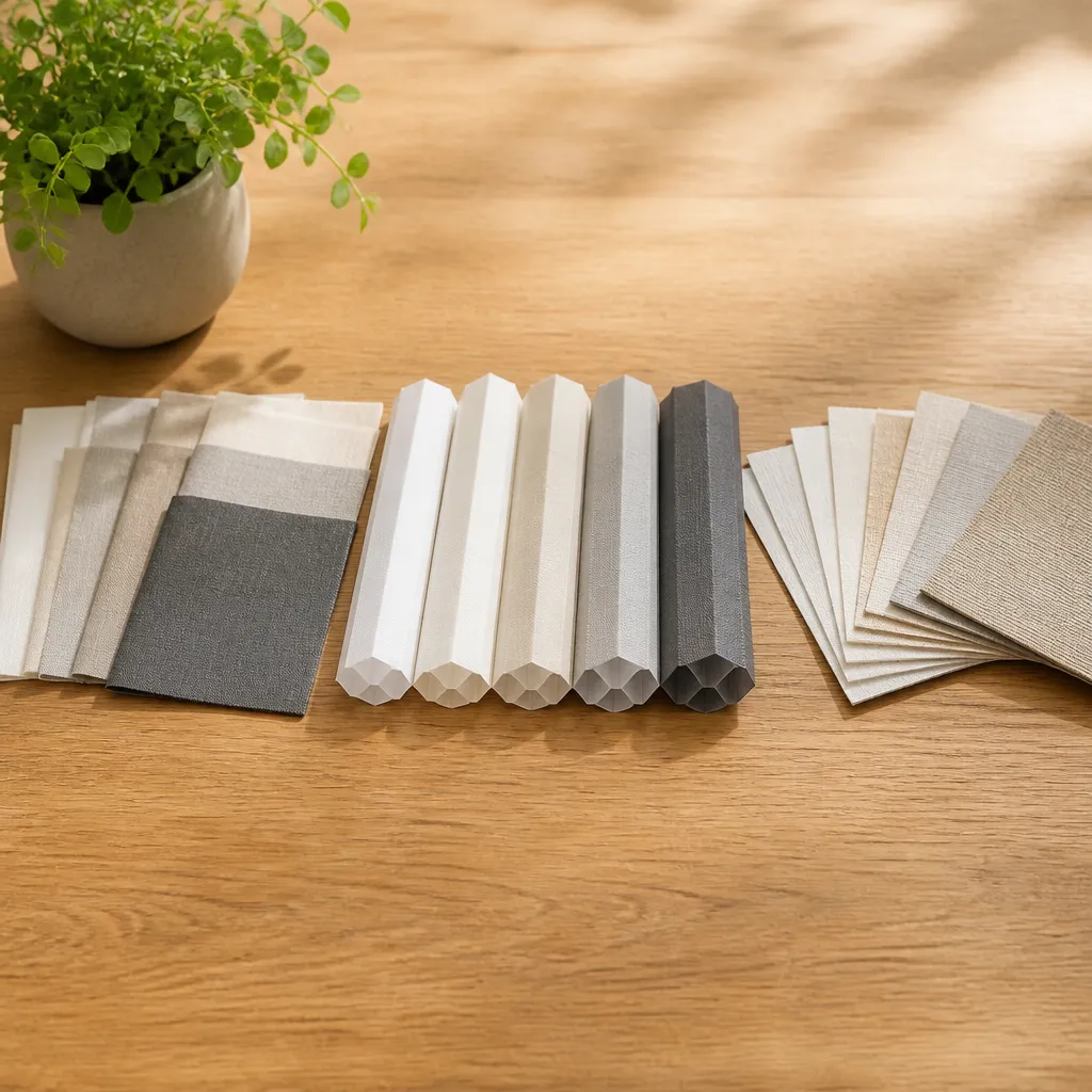 허니콤블라인드 창가 연출 모습
