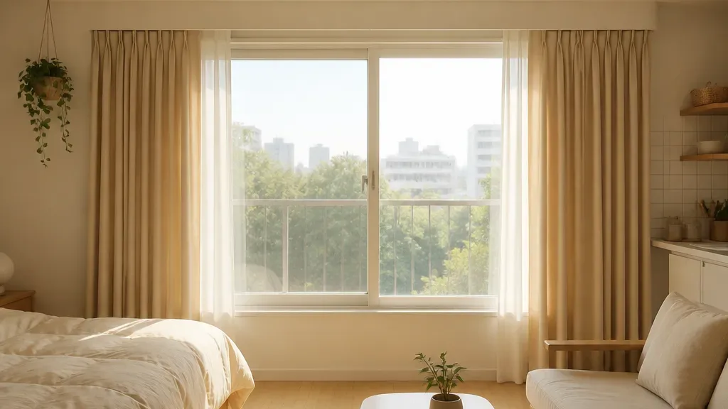 형상기억커튼이 필요한 창가 예시