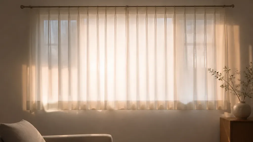 커튼봉 설치가 필요한 창가 예시
