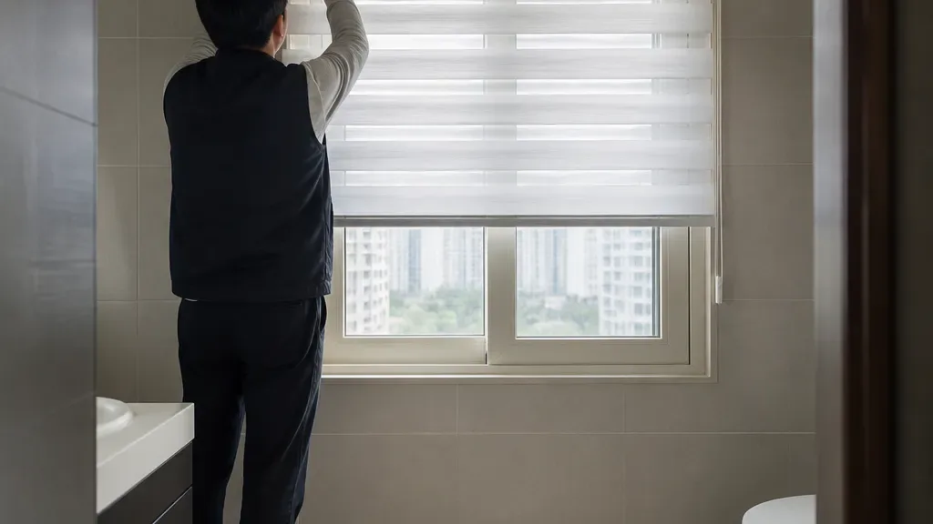 화장실블라인드가 필요한 순간 예시