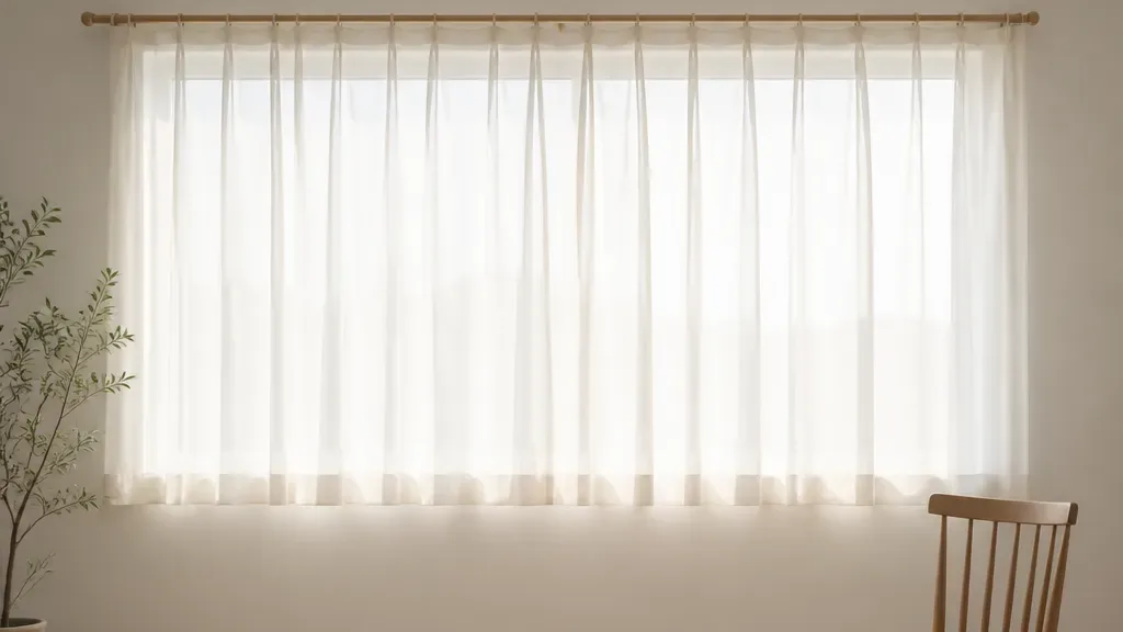 커튼봉 설치가 필요한 창가 예시