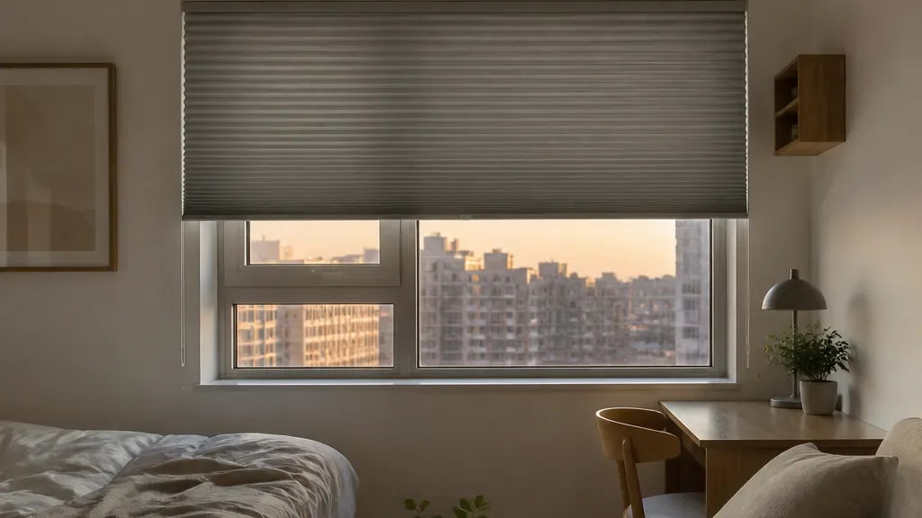 블라인드가 필요할 때의 창가 모습