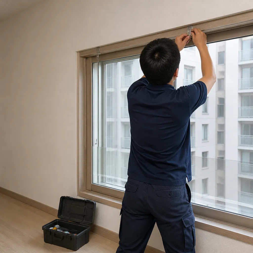 우드블라인드 현장 사진