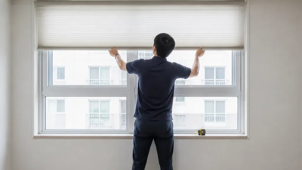 블라인드가 필요한 창가 예시