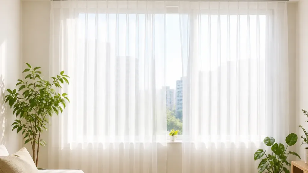 커튼 레일 설치가 필요할 때의 창가 모습