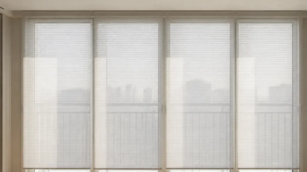 속커튼이 필요할 때의 창가 모습