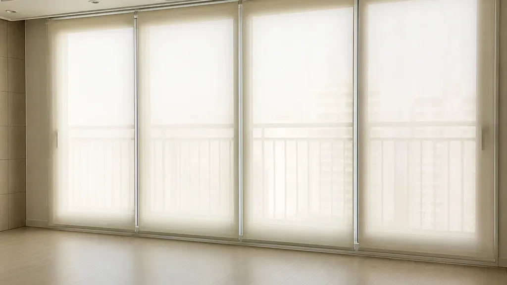 방염블라인드가 필요한 창가 예시