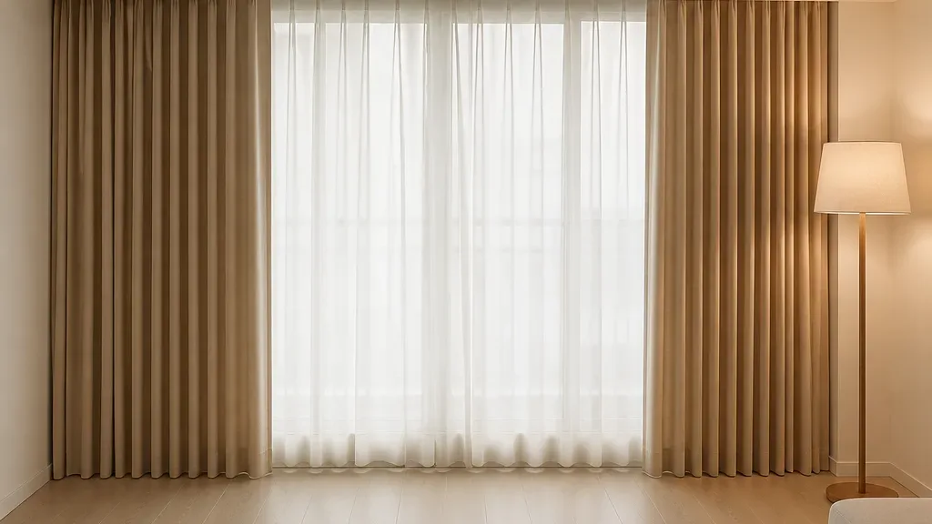 신혼집 커튼이 필요한 창가 예시