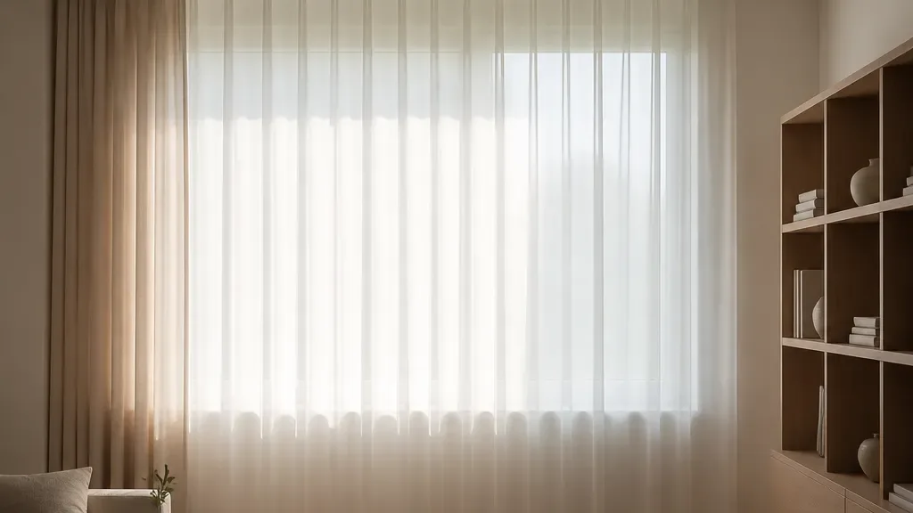 입주커튼이 필요할 때의 창가 모습
