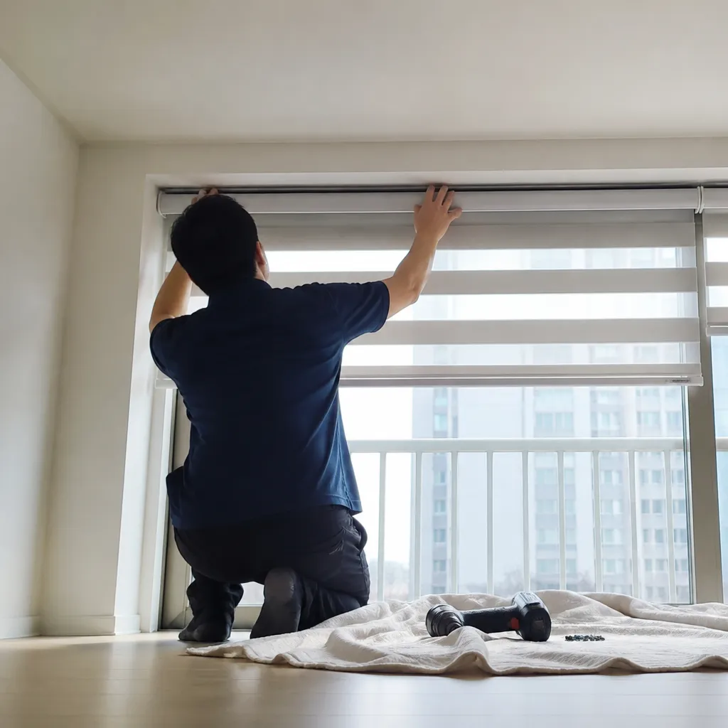 블라인드 맞춤제작 현장 사진