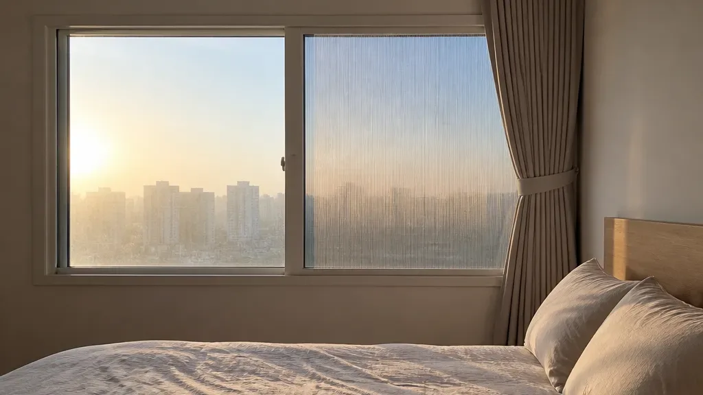 안방블라인드가 필요한 창가 예시