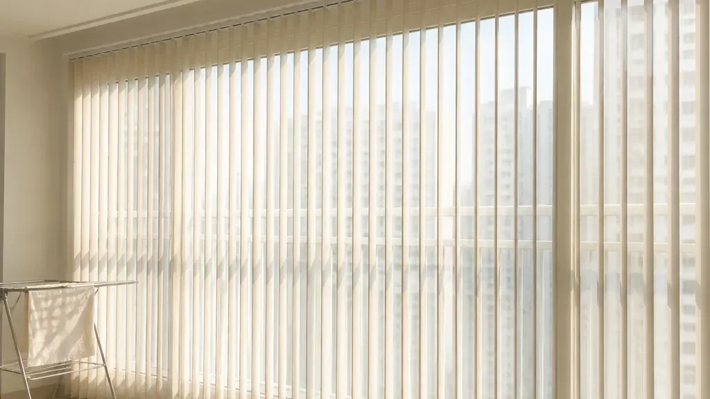 버티컬이 필요할 때의 창가 모습