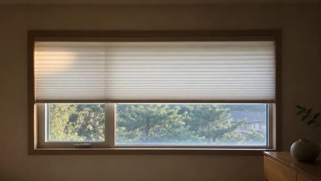 화장실블라인드가 필요할 때의 창가 모습