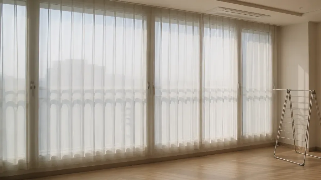 방염커튼이 필요한 창가 예시