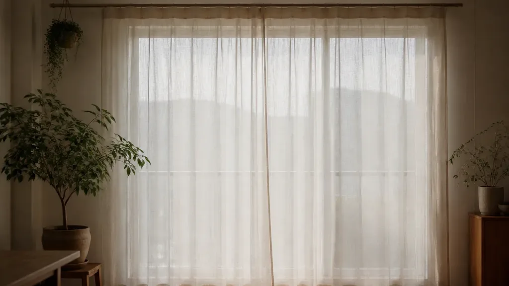 린넨커튼이 필요한 창가 예시