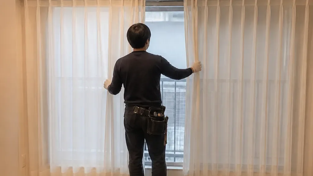 쉬폰커튼이 필요한 창가 예시