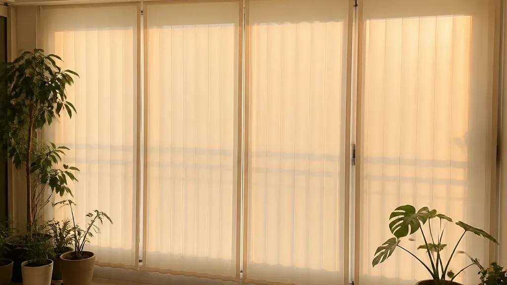 방한커튼이 필요할 때의 창가 모습