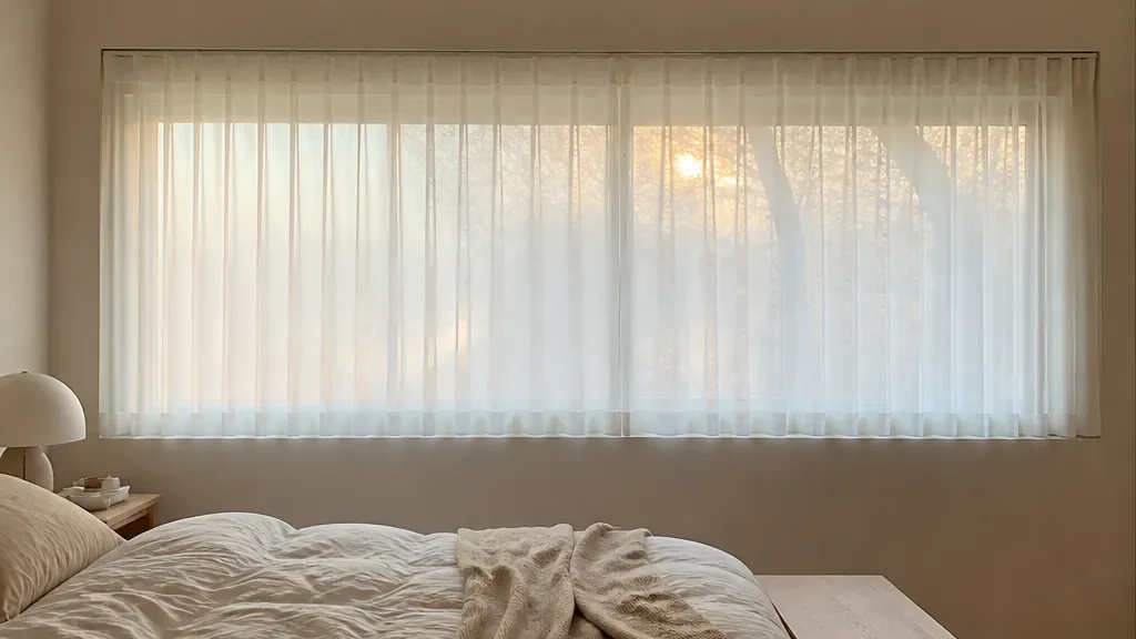 쉬폰커튼이 필요한 창가 예시